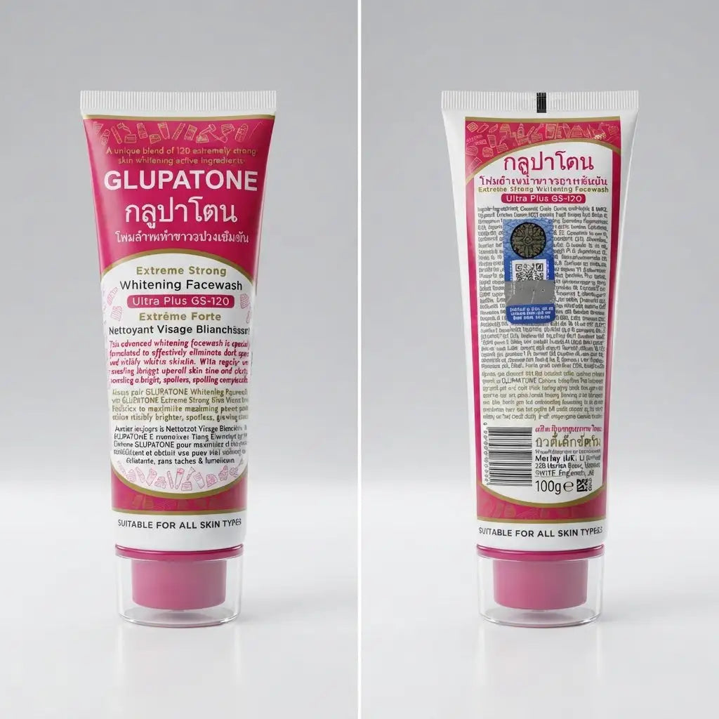 Glupatone Extreme Strong Whitening Facewash 100g  Ultra Plus GS-120 for Glowing Skin