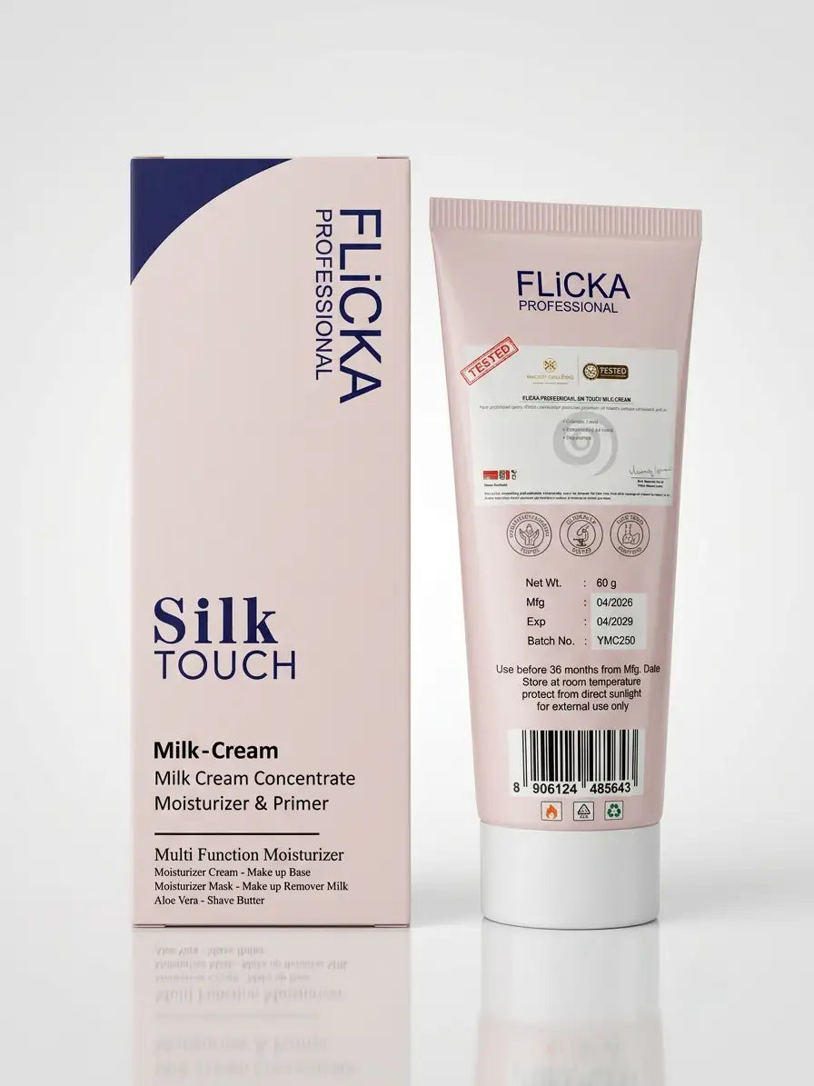 FLICKA Silk Touch Milk-Cream Concentrate  3-in-1 Moisturizer & Primer (60g)