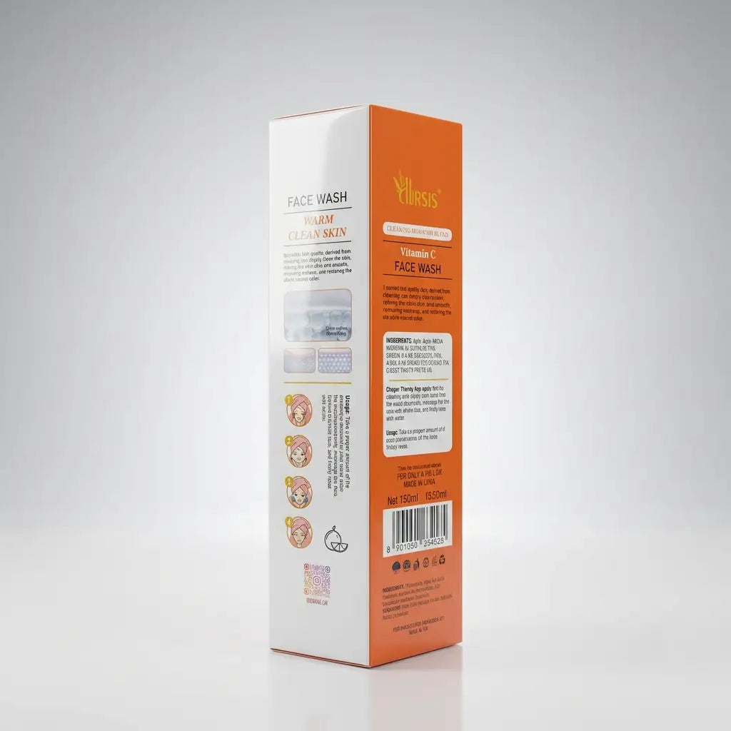 CHIRS'S Vitamin C Essence Face Wash - 150ml  Deep Cleansing & Brightening Facial Wash