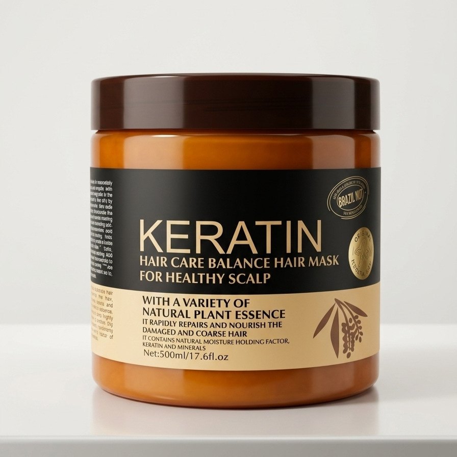 Keratin Hair Care Balance Hair Mask - Deep Conditioning & Scalp Repair (500ml)