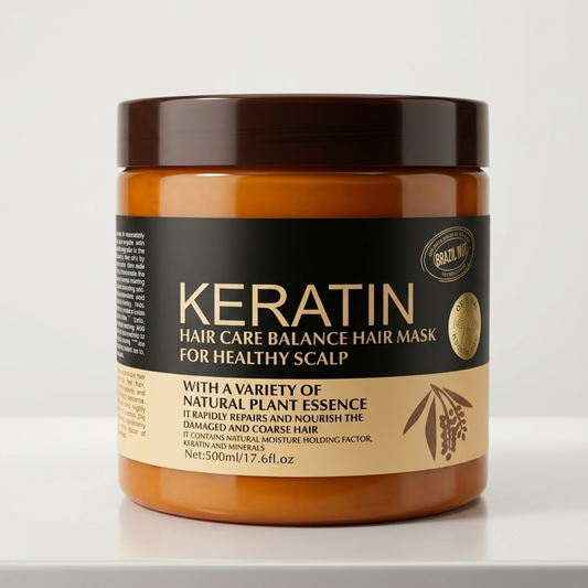 Keratin Hair Care Balance Hair Mask - Deep Conditioning & Scalp Repair (500ml)