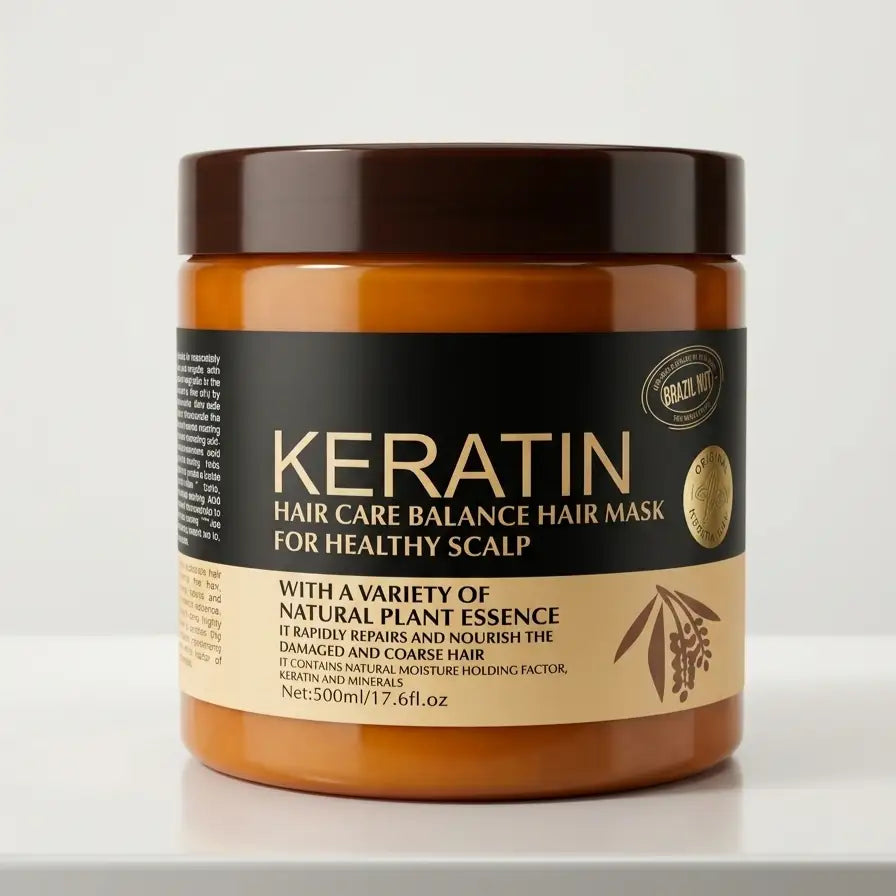 Keratin Hair Care Balance Hair Mask - Deep Conditioning & Scalp Repair (500ml)