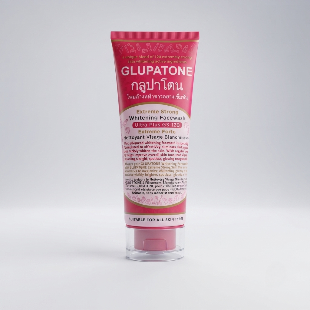 Glupatone Extreme Strong Whitening Facewash 100g  Ultra Plus GS-120 for Glowing Skin