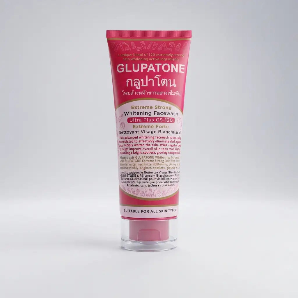 Glupatone Extreme Strong Whitening Facewash 100g  Ultra Plus GS-120 for Glowing Skin