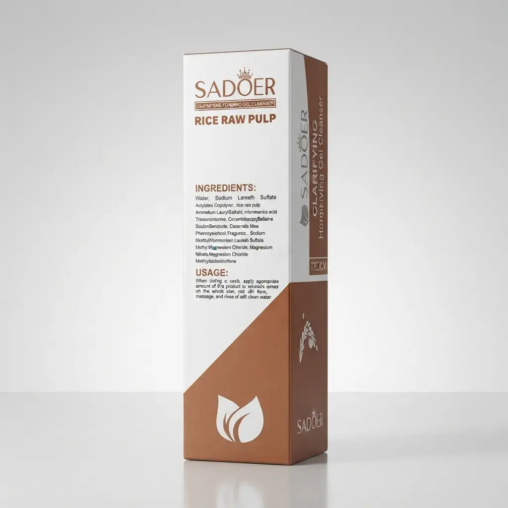 Sadoer Clarifying Foaming Gel Cleanser with Beads  Deep Pore Cleansing