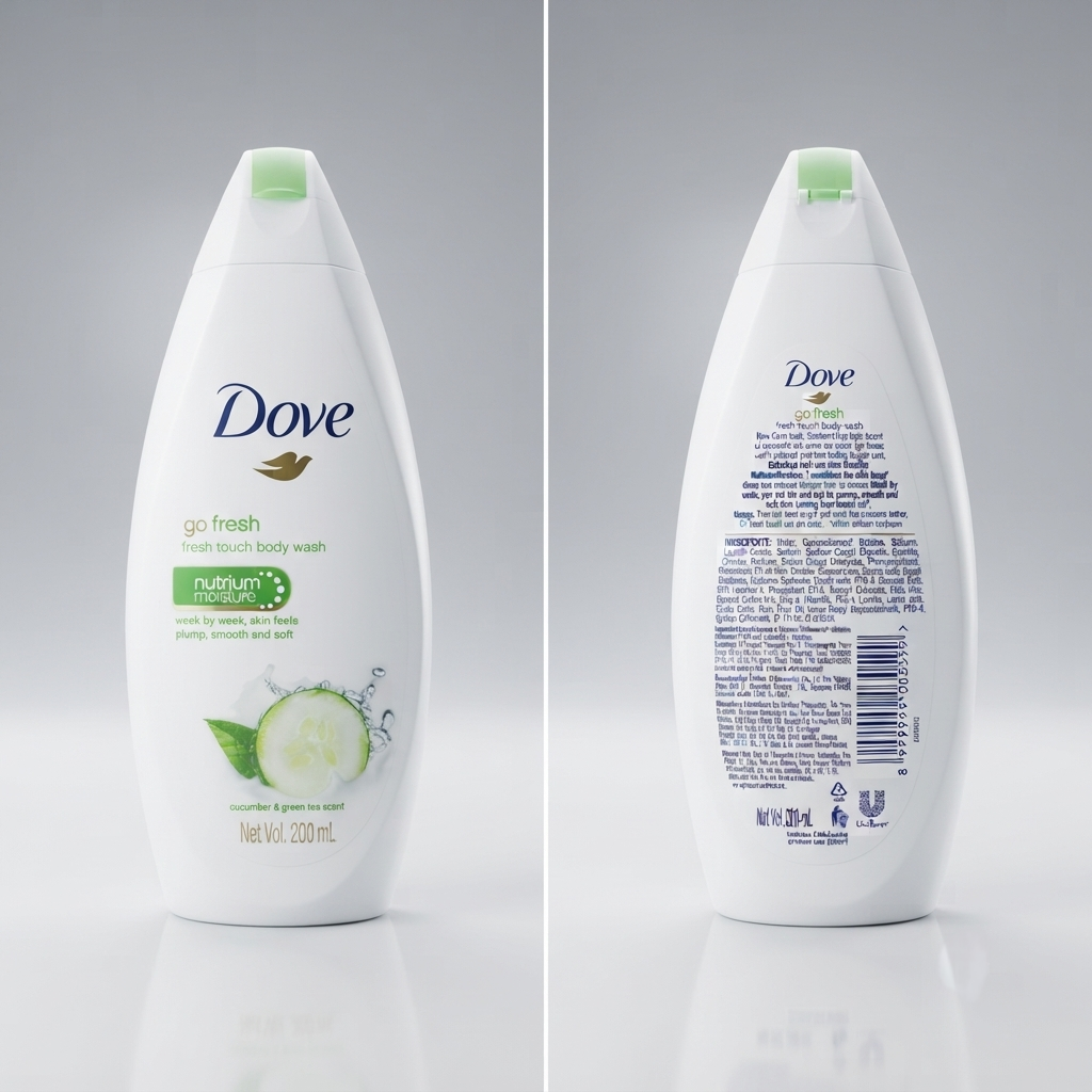 Dove Go Fresh Touch Body Wash (Cucumber & Green Tea Scent) - 200ml