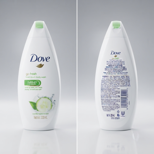 Dove Go Fresh Touch Body Wash (Cucumber & Green Tea Scent) - 200ml