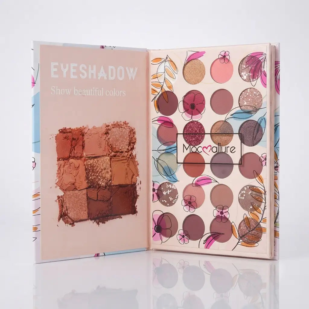 Mocallure All-in-One Makeup Book Palette – Eyeshadow, Highlighter, Blusher, Concealer & Eyebrow Powder