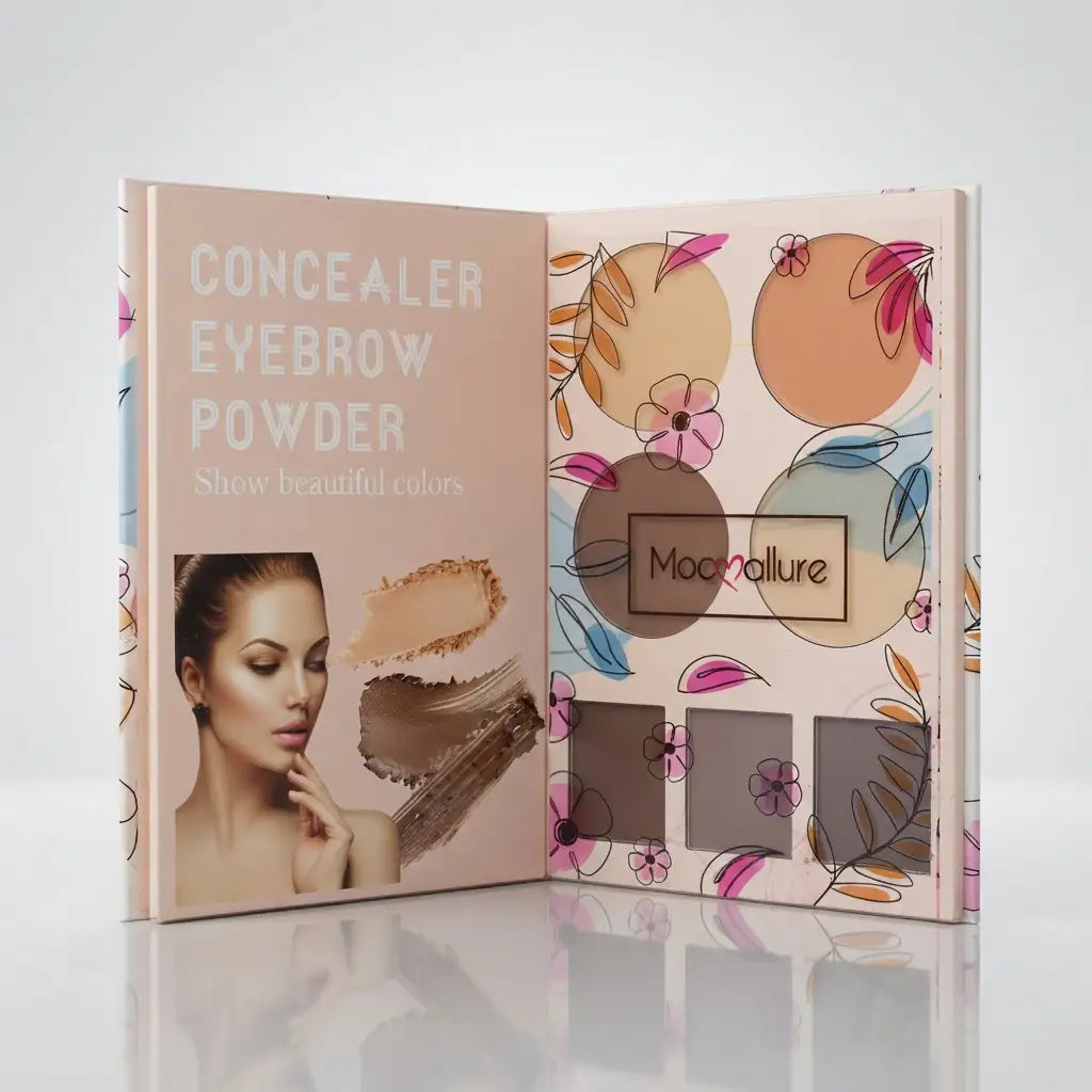 Mocallure All-in-One Makeup Book Palette – Eyeshadow, Highlighter, Blusher, Concealer & Eyebrow Powder